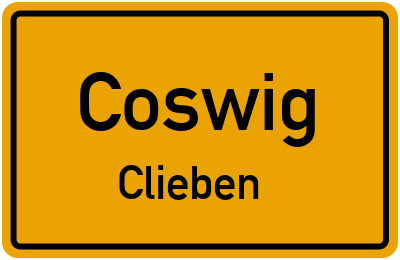 Straßenverzeichnis Coswig Clieben