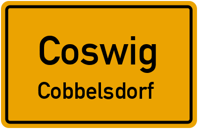 Straßenverzeichnis Coswig Cobbelsdorf