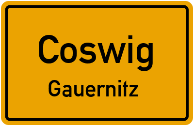 Straßenverzeichnis Coswig Gauernitz