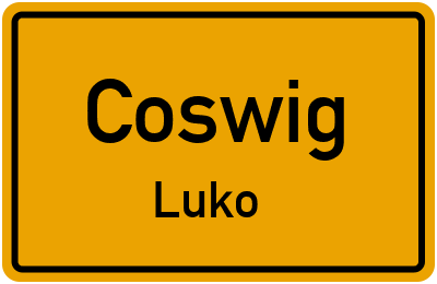 Straßenverzeichnis Coswig Luko