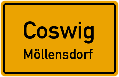 Straßenverzeichnis Coswig Möllensdorf