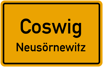 Straßenverzeichnis Coswig Neusörnewitz