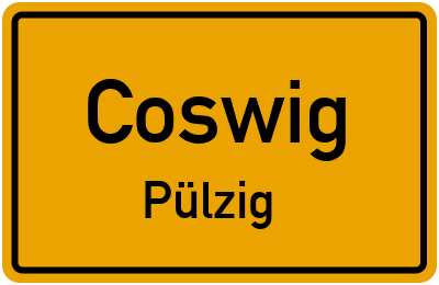 Straßenverzeichnis Coswig Pülzig