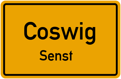 Straßenverzeichnis Coswig Senst