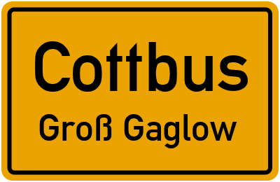 Straßenverzeichnis Cottbus Groß Gaglow