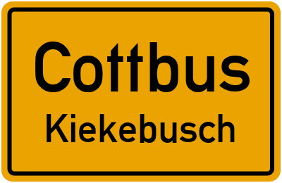 Straßenverzeichnis Cottbus Kiekebusch
