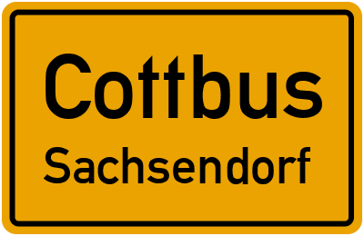 Straßenverzeichnis Cottbus Sachsendorf