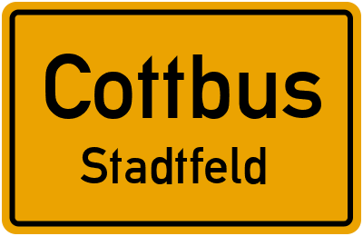 Straßenverzeichnis Cottbus Stadtfeld