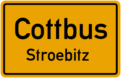 Straßenverzeichnis Cottbus Stroebitz