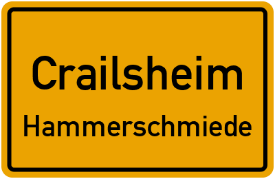 Straßenverzeichnis Crailsheim Hammerschmiede