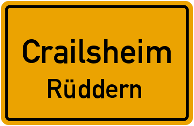 Straßenverzeichnis Crailsheim Rüddern