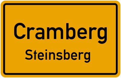 Straßenverzeichnis Cramberg Steinsberg