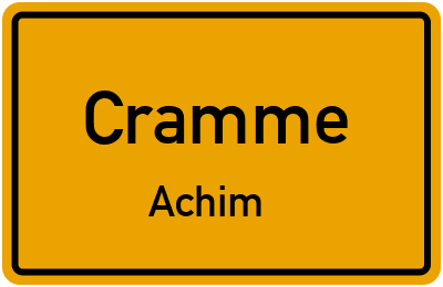 Straßenverzeichnis Cramme Achim