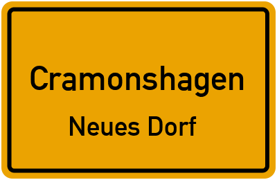 Straßenverzeichnis Cramonshagen Neues Dorf
