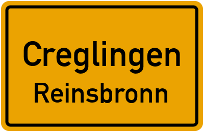 Straßenverzeichnis Creglingen Reinsbronn