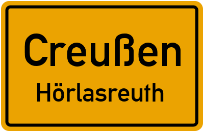 Straßenverzeichnis Creußen Hörlasreuth
