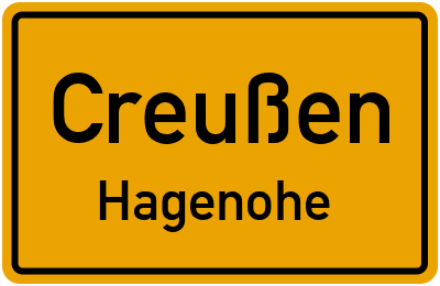 Straßenverzeichnis Creußen Hagenohe