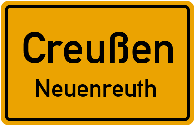 Straßenverzeichnis Creußen Neuenreuth