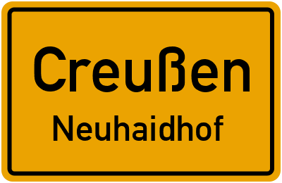 Straßenverzeichnis Creußen Neuhaidhof