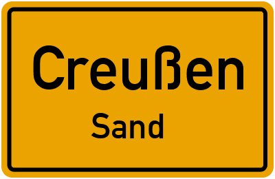 Straßenverzeichnis Creußen Sand