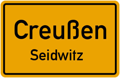 Straßenverzeichnis Creußen Seidwitz