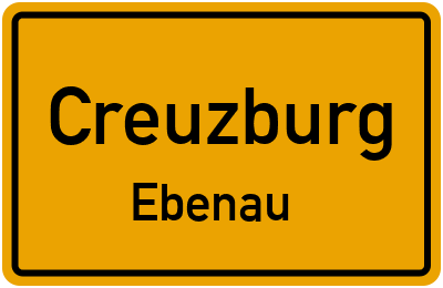 Straßenverzeichnis Creuzburg Ebenau