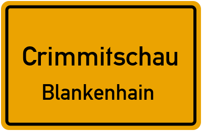 Straßenverzeichnis Crimmitschau Blankenhain
