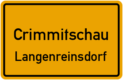 Straßenverzeichnis Crimmitschau Langenreinsdorf