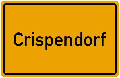 Ortsschild von Gemeinde Crispendorf in Thüringen