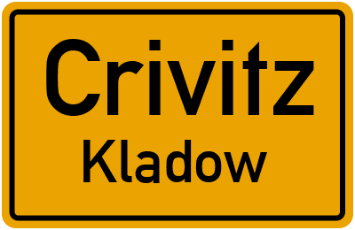 Straßenverzeichnis Crivitz Kladow