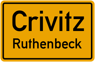 Straßenverzeichnis Crivitz Ruthenbeck