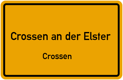 Straßenverzeichnis Crossen an der Elster Crossen