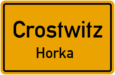 Straßenverzeichnis Crostwitz Horka
