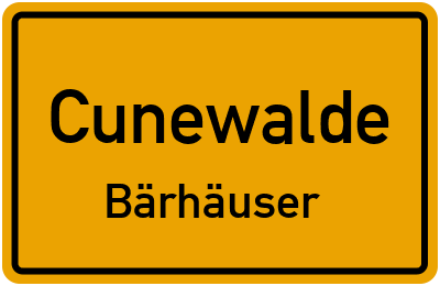 Straßenverzeichnis Cunewalde Bärhäuser