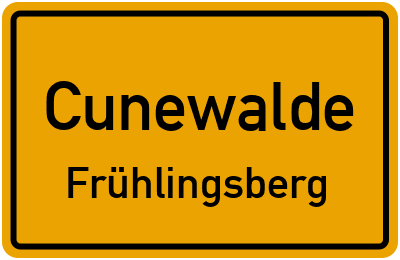 Straßenverzeichnis Cunewalde Frühlingsberg
