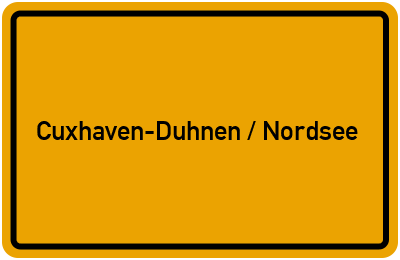 Branchenbuch Cuxhaven-Duhnen / Nordsee, Niedersachsen