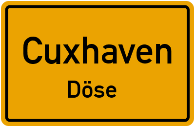 Ortsschild Cuxhaven Döse