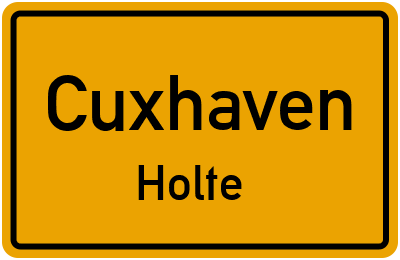 Straßenverzeichnis Cuxhaven Holte
