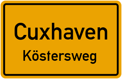 Straßenverzeichnis Cuxhaven Köstersweg