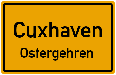 Straßenverzeichnis Cuxhaven Ostergehren