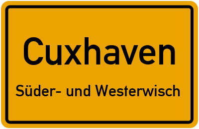 Straßenverzeichnis Cuxhaven Süder- und Westerwisch