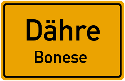 Straßenverzeichnis Dähre Bonese
