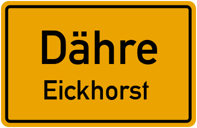 Straßenverzeichnis Dähre Eickhorst