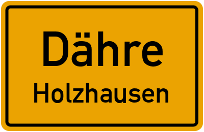 Straßenverzeichnis Dähre Holzhausen
