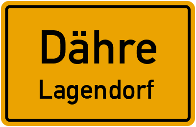 Straßenverzeichnis Dähre Lagendorf