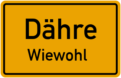 Straßenverzeichnis Dähre Wiewohl