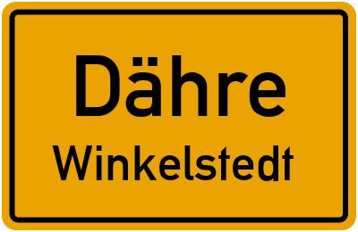 Straßenverzeichnis Dähre Winkelstedt