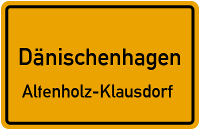 Straßenverzeichnis Dänischenhagen Altenholz-Klausdorf