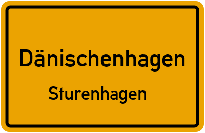Straßenverzeichnis Dänischenhagen Sturenhagen