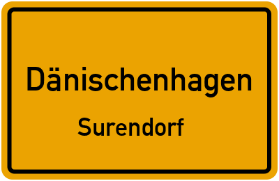 Straßenverzeichnis Dänischenhagen Surendorf